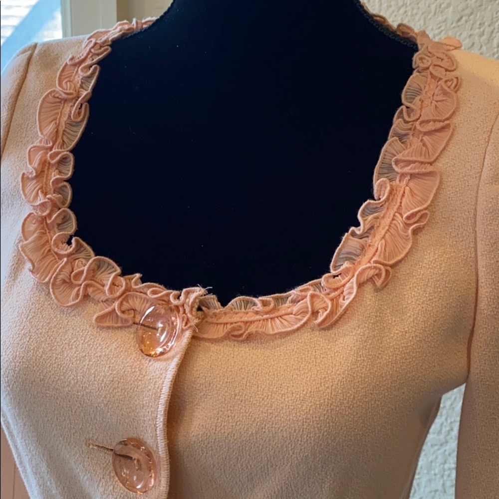 MOSCHINO Cheap and Chic Peach Button Front Vintage Jacket - Picture 2 of 8